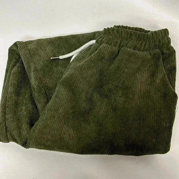 Green size medium corduroy pants  romwe - Picture 1 of 7